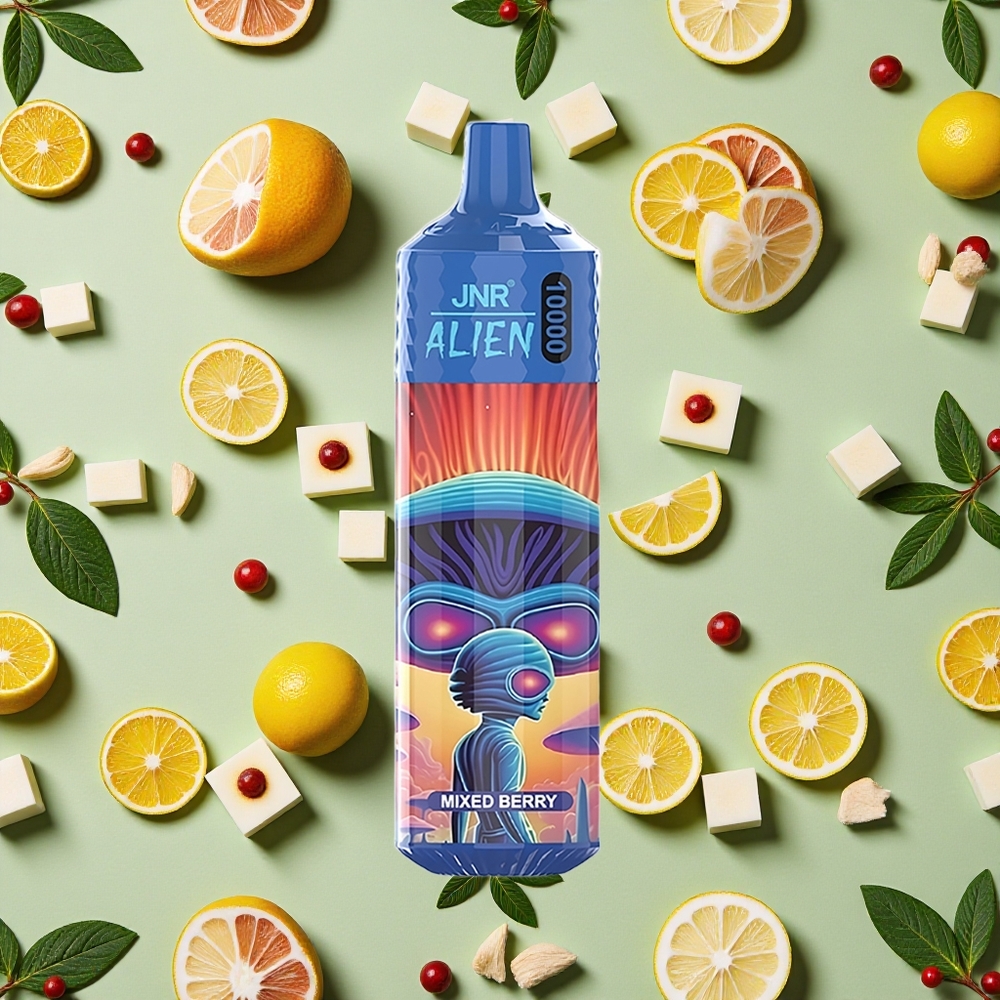 JNR Alien 10000 Puffs 20ml E-líquido Frutas Vermelhas Misturadas