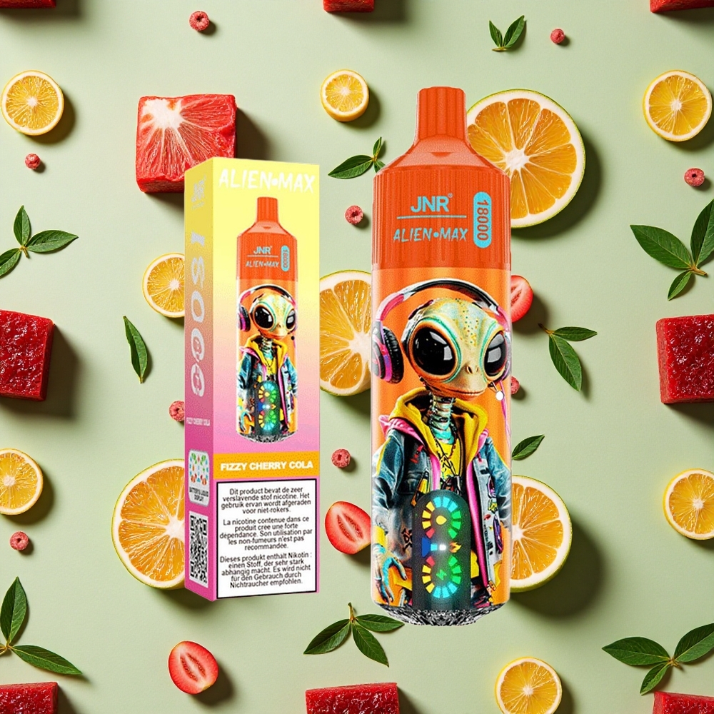 JNR Alien Max 18000 Puffs Cereja Cola Fizzy Dual Mesh  28ml E-líquido