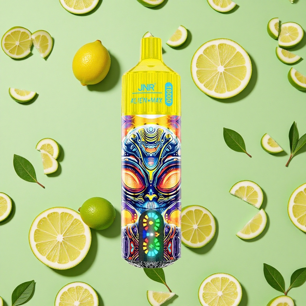 JNR Alien Max 18000 Puffs Limão  Lima Tipo-C Carga Rápida