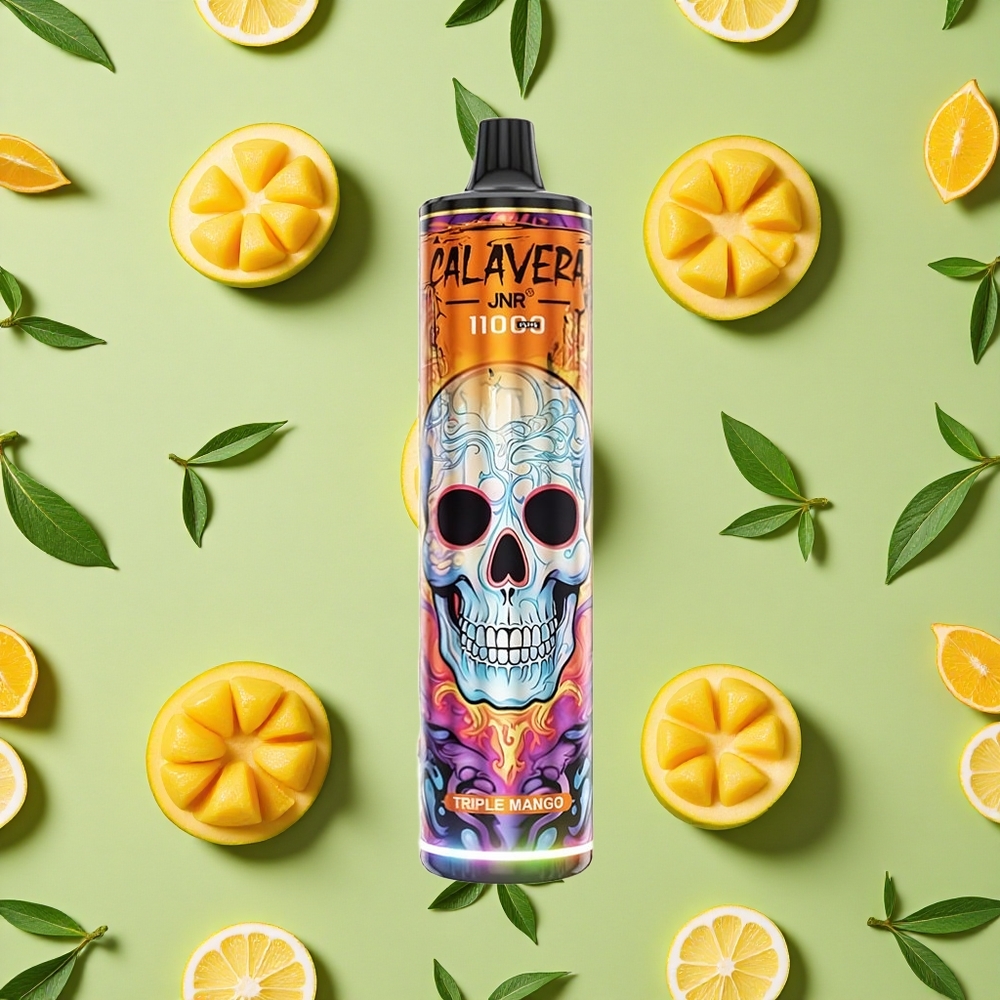 JNR Calavera 11000 Puffs 21ml E-líquido Manga Tripla Vape descartável