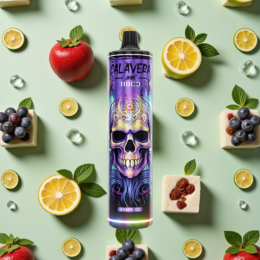 JNR Calavera 11000 Puffs Uva Gelo Tipo-C 850mAh