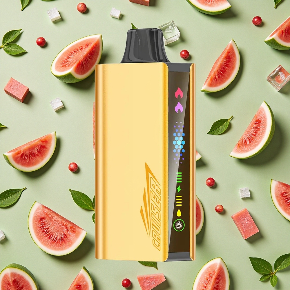 JNR Cruiser 12000 Puffs Tela Animada Melancia Gelada Vape descartável