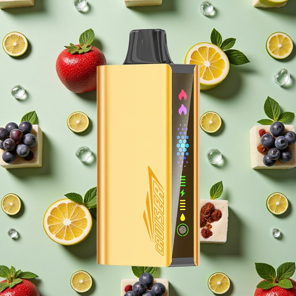 JNR Cruiser 12000 Tragadas Sem Recarga Vape Uva Gelo 25ml E-líquido 3500mAh