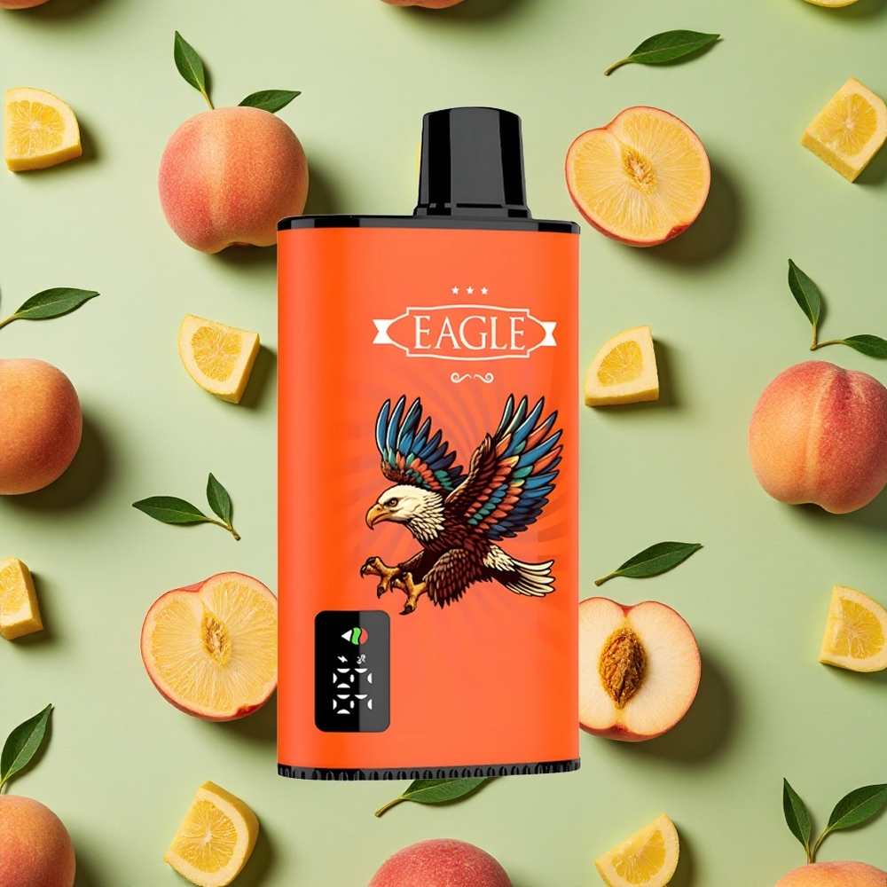 JNR EAGLE Smart 23000 Puffs 25ml E-líquido Pêssegos Suculentos Vape descartável