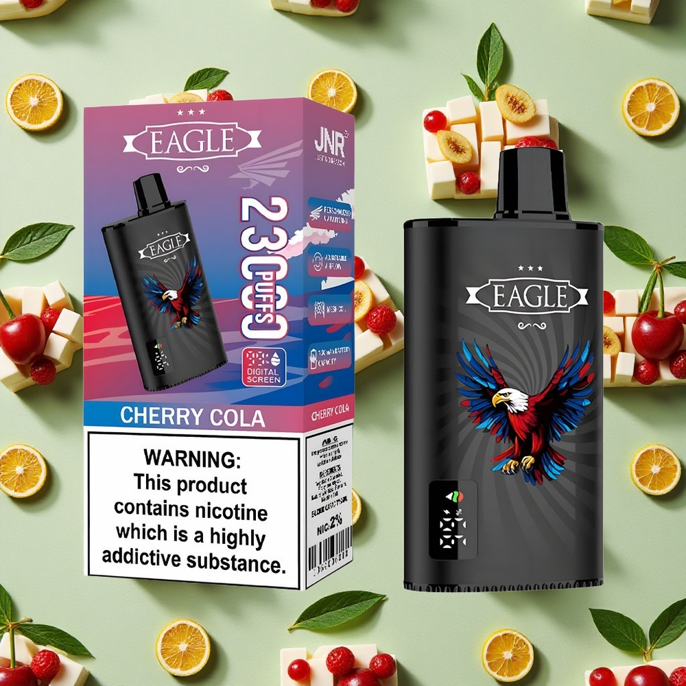 JNR EAGLE Smart 23000 Puffs 750mAh Bateria 25ml E-líquido Líquido Vape descartável Cereja-Cola