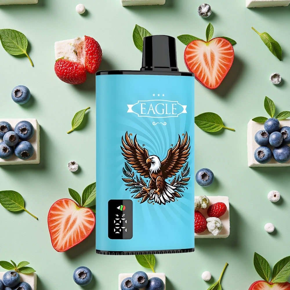 JNR EAGLE Smart 23000 Puffs Tela Digital 25ml E-líquido Mirtilo Gelo Vape descartável