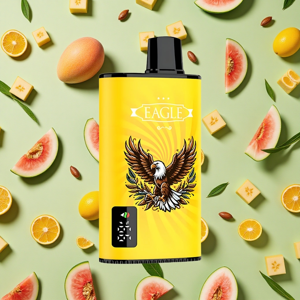 JNR EAGLE Smart 23000 Puffs Tela Digital 25ml E-líquido Pêssego Manga Melancia Vape descartável