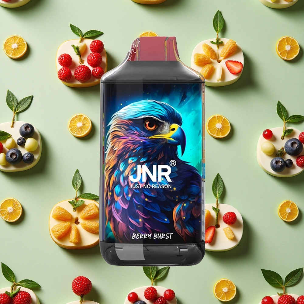 JNR Falcon 16000 Puffs Explosão de Frutas Vermelhas 0 2 Nicotina