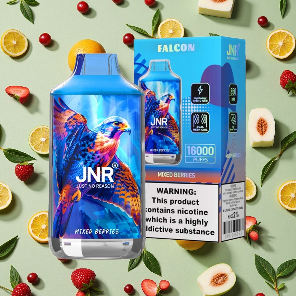 JNR Falcon 16000 Puffs Frutas Vermelhas Misturadas