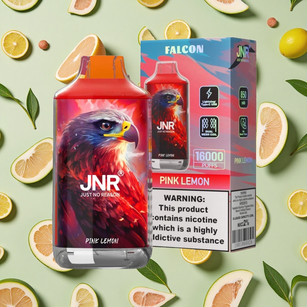 JNR Falcon 16000 Puffs Limão Rosa