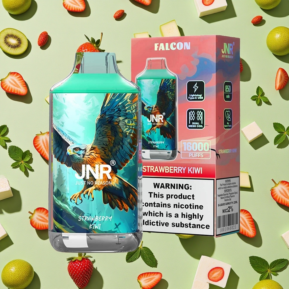 JNR Falcon 16000 Puffs Morango Kiwi