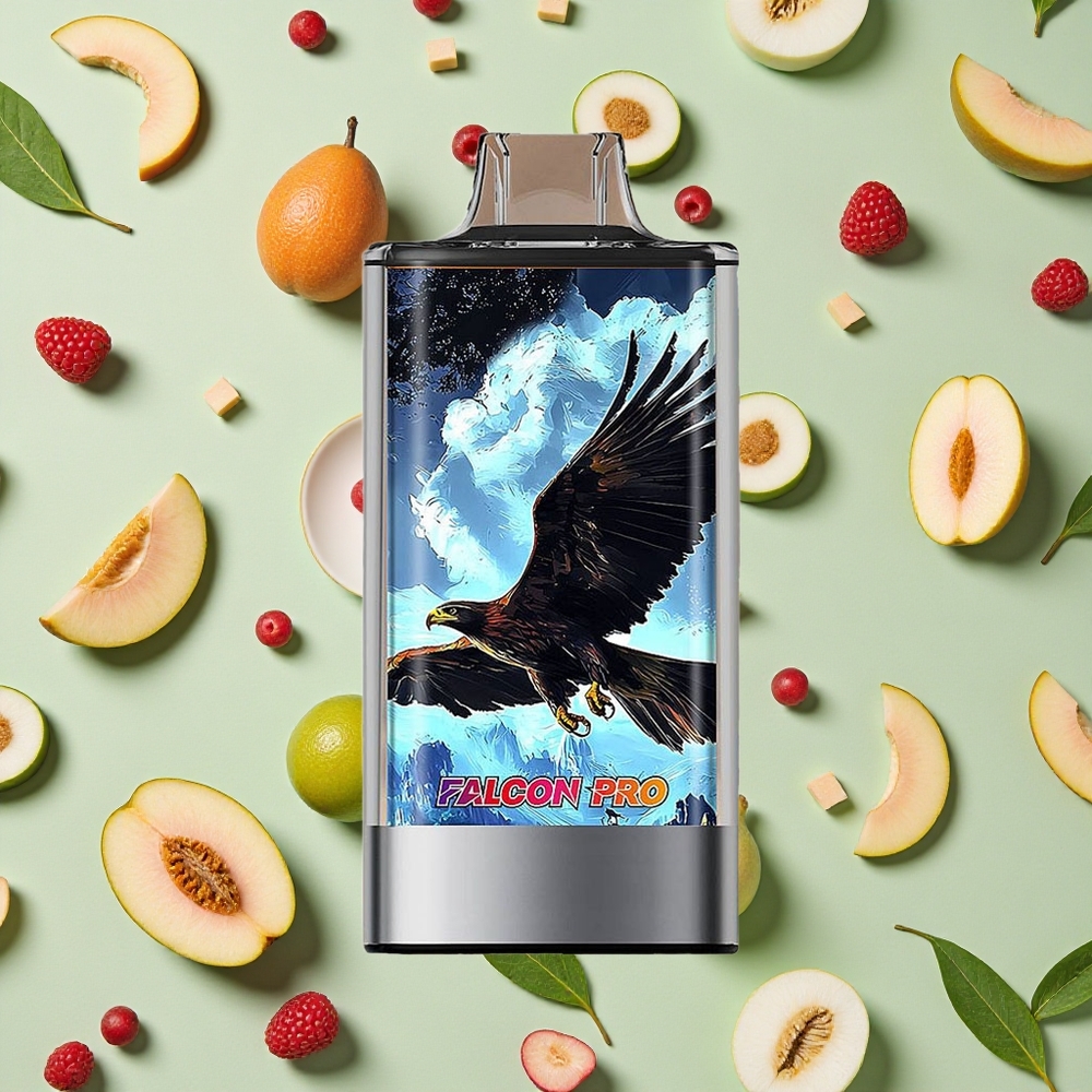 JNR Falcon Pro 28000 Puffs 30ml E-líquido Pêssego Branco Framboesa Descartável