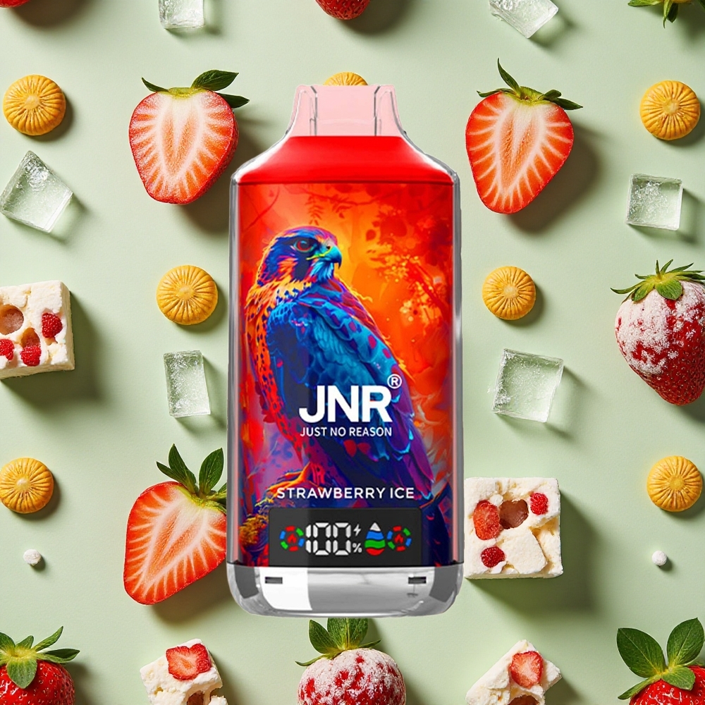 JNR Falcon X 18000 Puffs 24ml E-líquido Morango Gelo