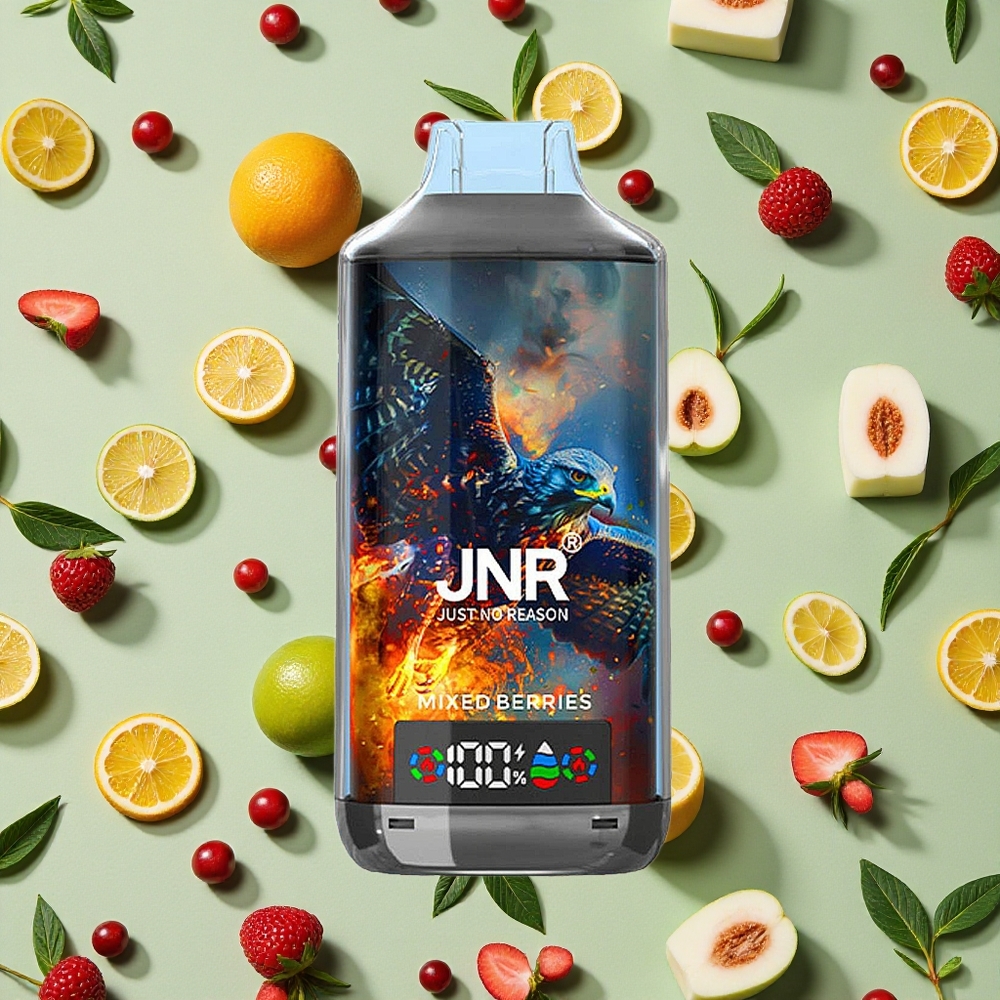 JNR Falcon X 18000 Puffs e 24ml E-líquido Vape descartável Frutas Vermelhas Misturadas