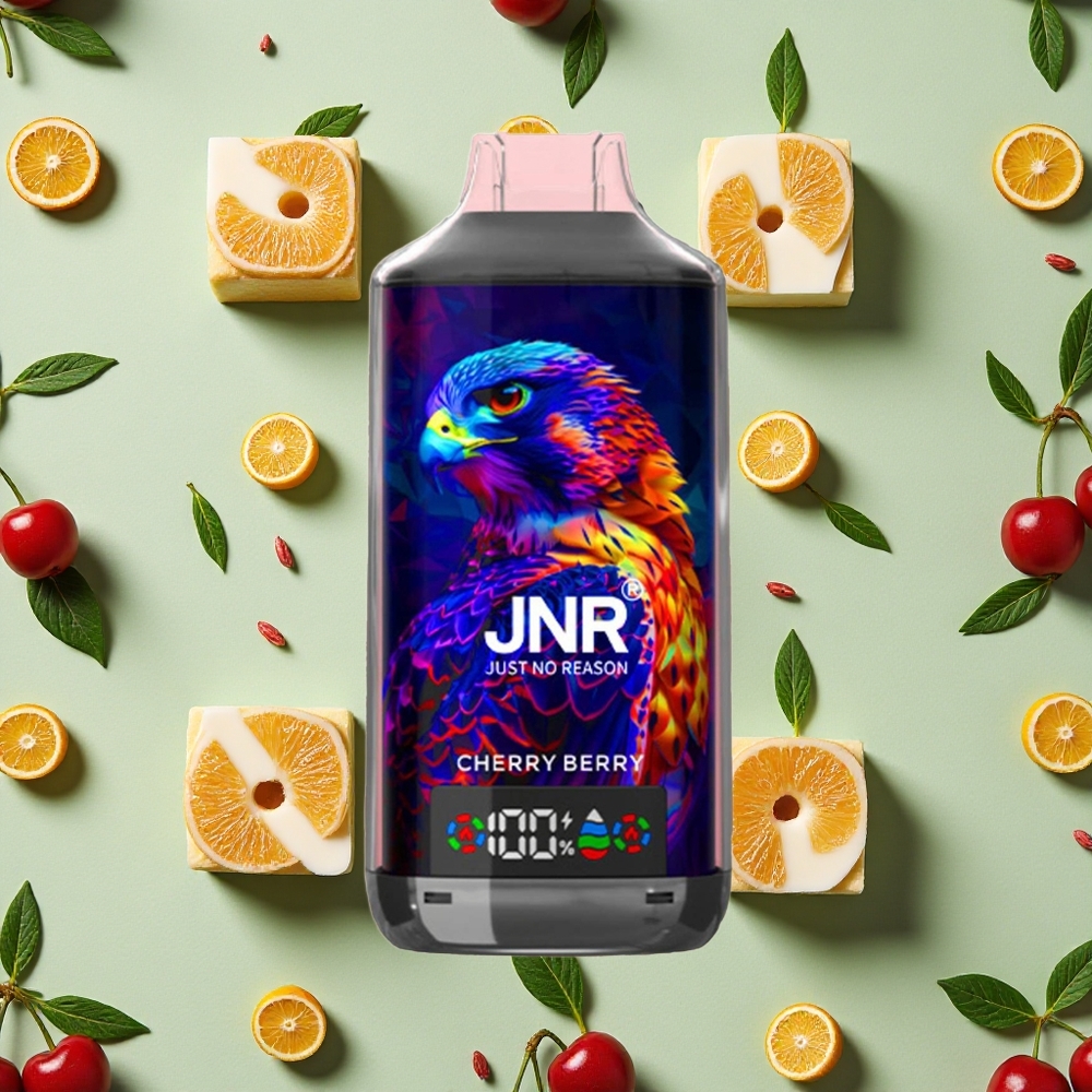 JNR Falcão X 18000 Baforadas Cereja e Frutas Silvestres 24ml E-líquido 025 Nicotina