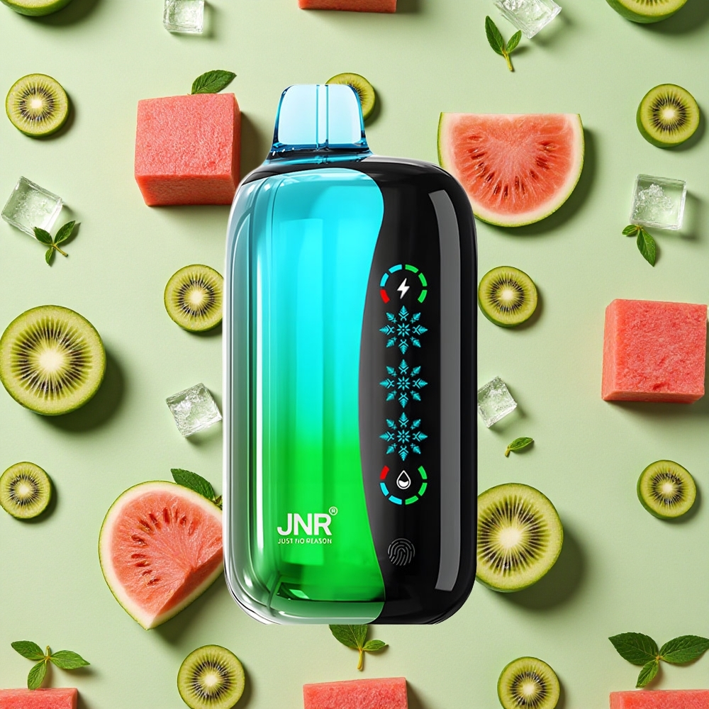 JNR Flex Ice 21000 Puffs 26ml E-líquido Kiwi Melancia Gelo Vape descartável