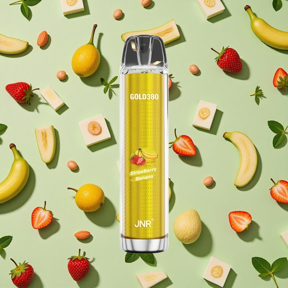 JNR Glod380 6000 Puffs Morango Banana 13ml E-líquido