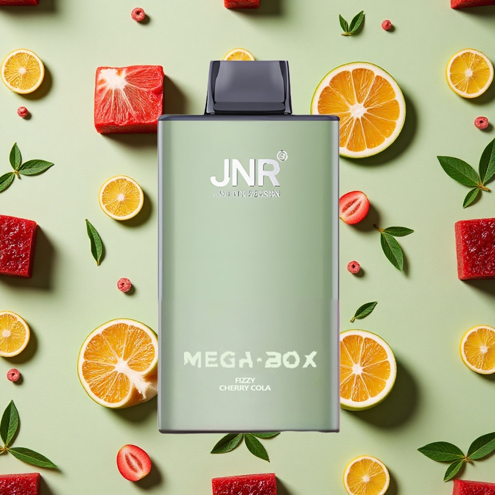JNR Mega Box 25000 Puffs 30ml E-líquido Cereja Cola Fizzy