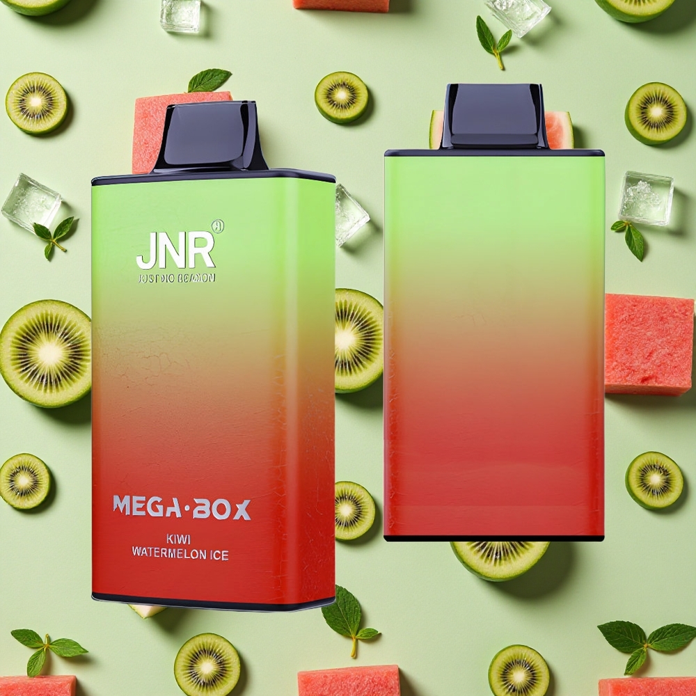 JNR Mega Box 25000 Puffs 30ml E-líquido Kiwi Melancia Gelo Vape descartável