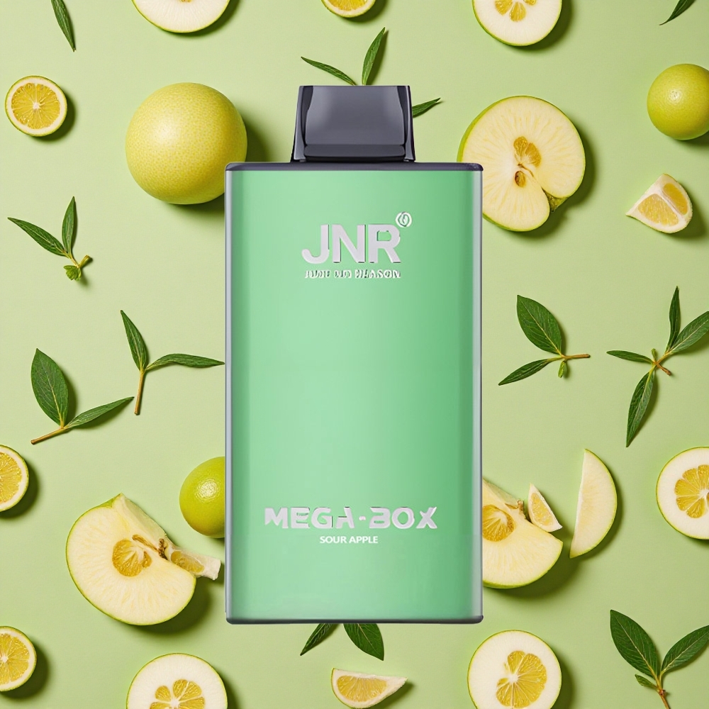JNR Mega Box 25000 Puffs 30ml E-líquido Maçã Azeda Vape descartável