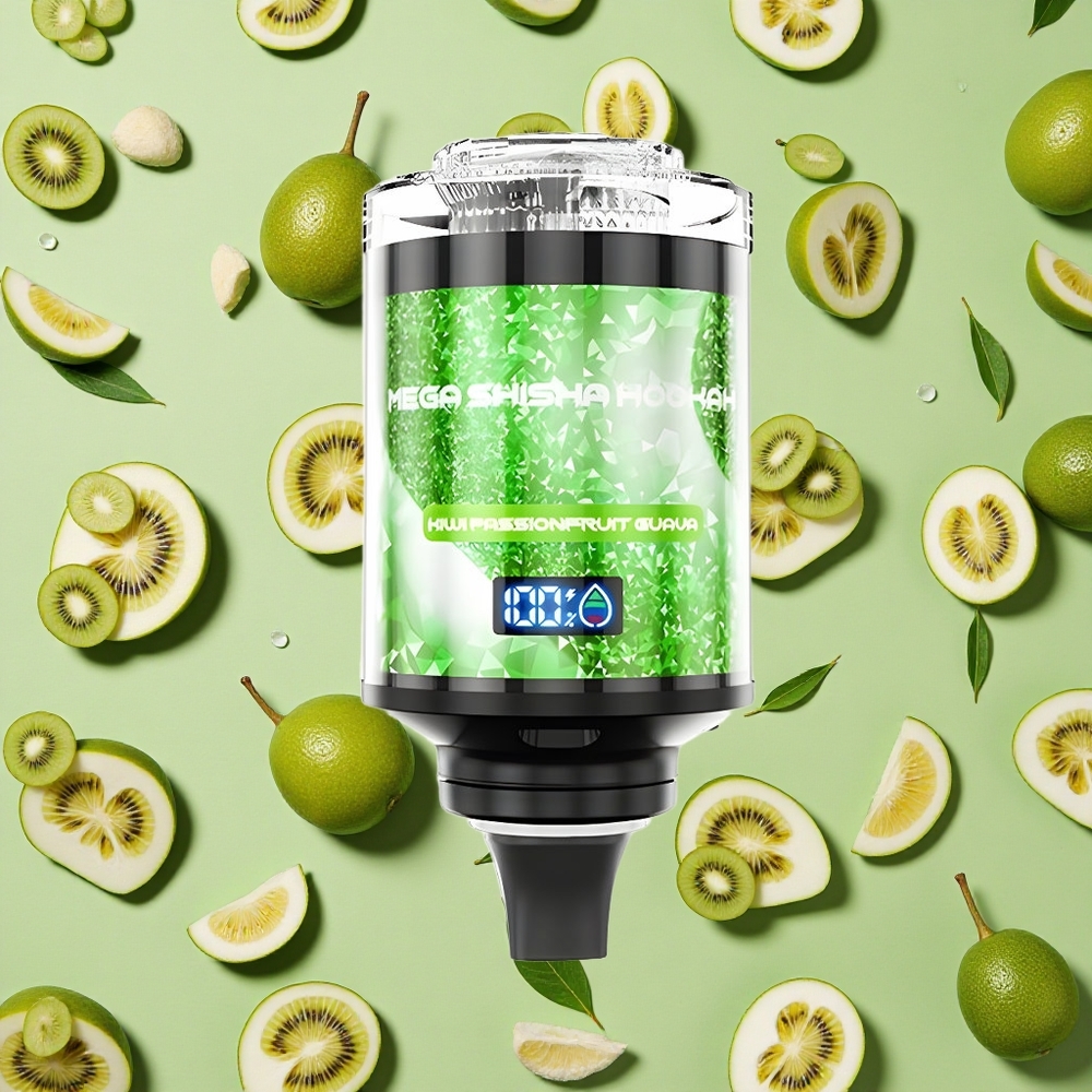 JNR Mega Shisha 100K Tela Interativa Kiwi Maracujá Goiaba