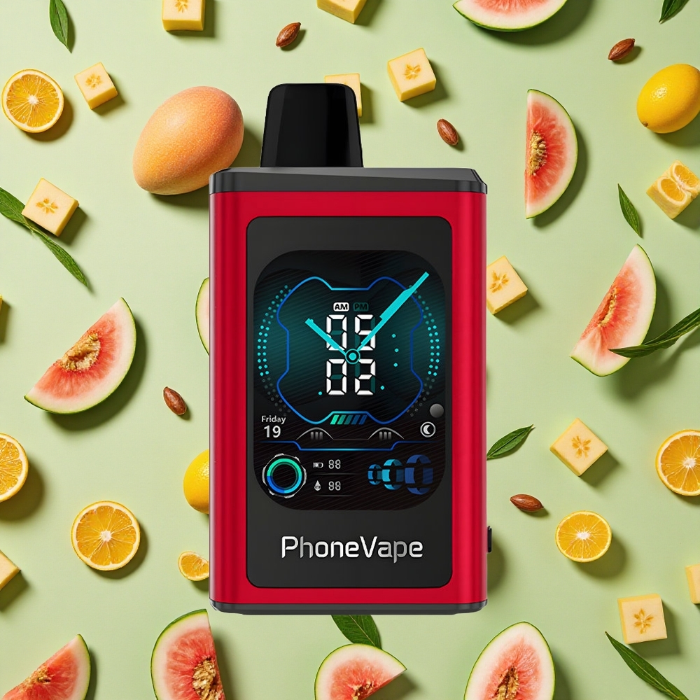JNR PhoneVape 30000 Puffs 850mAh Turbo Pêssego Manga Melancia Vape descartável