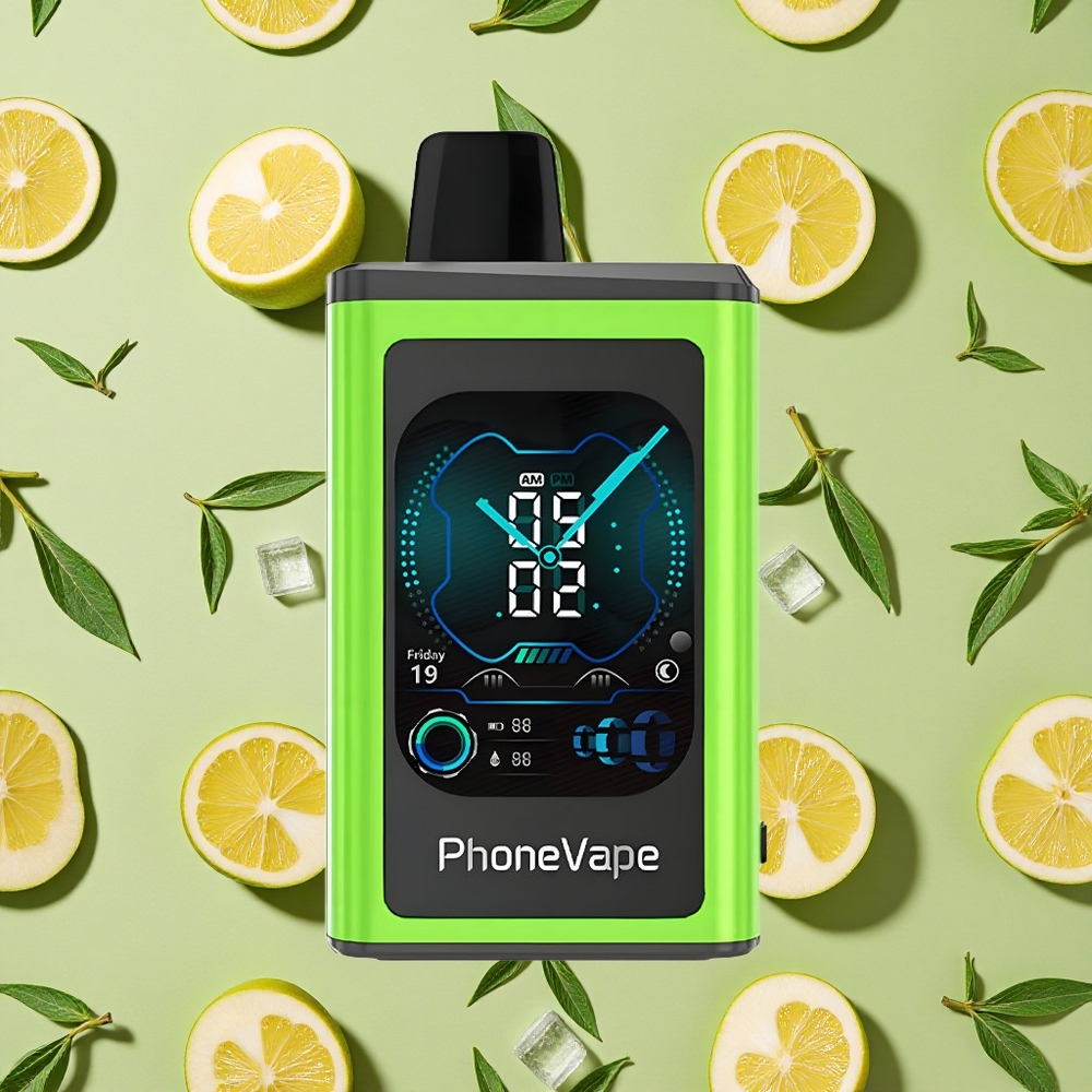 JNR PhoneVape 30000 tragos Maçã Azeda Gelo Dispositivo Vape Recarregável 850mAh Turbo