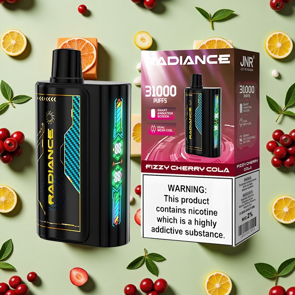 JNR Radiance 31000 Puffs 28ml E-líquido Cereja Refrescante Cola