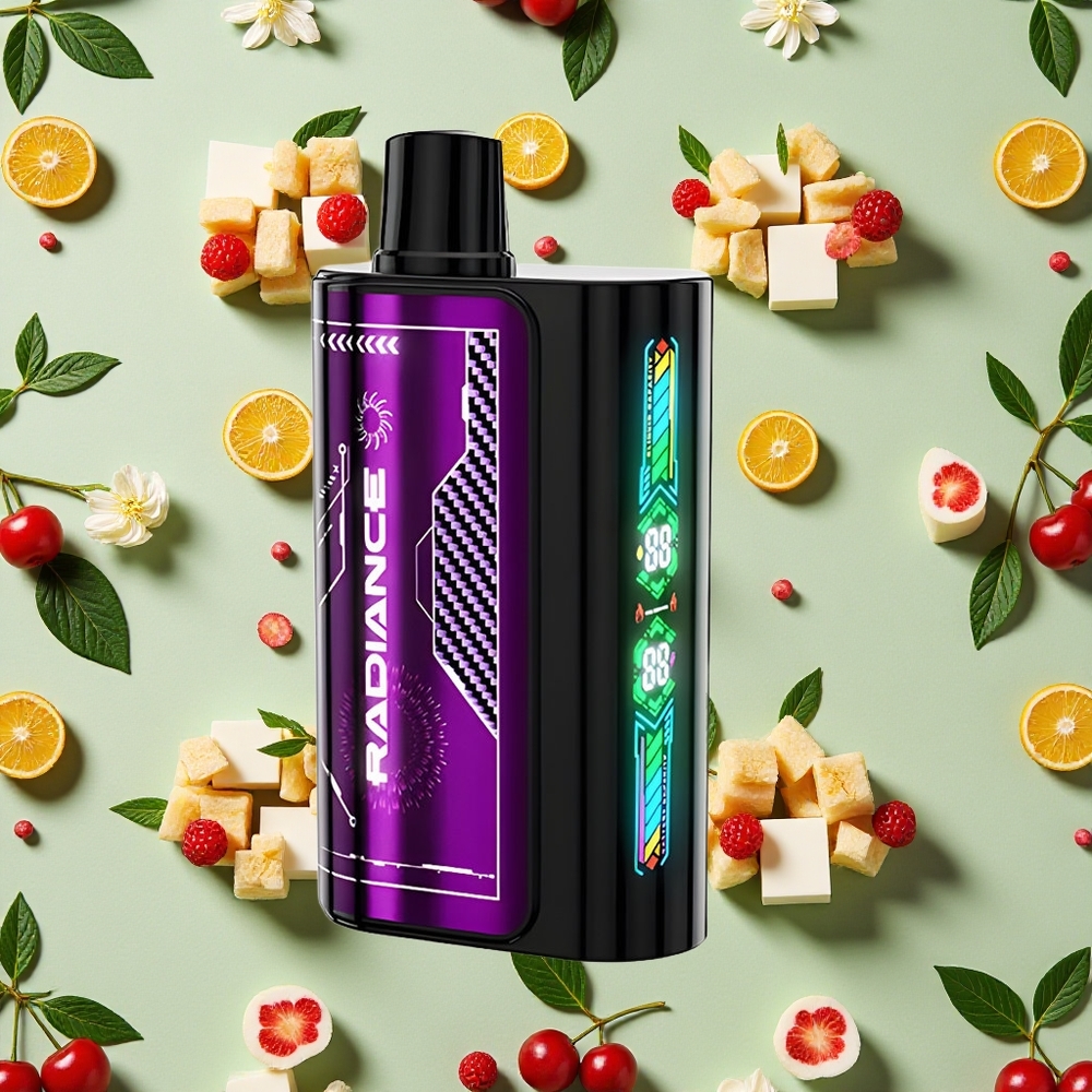 JNR Radiance 31000 Puffs 28ml E-líquido Cereja e Frutas Silvestres