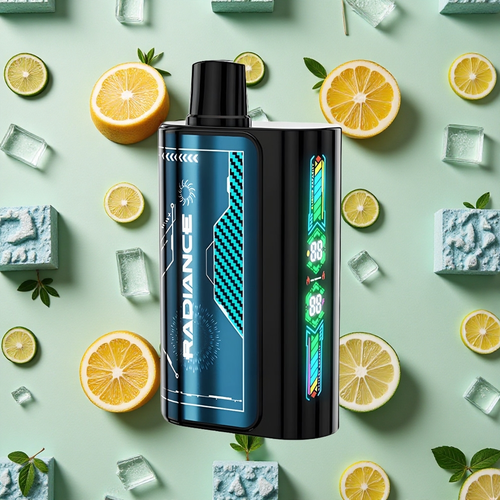 JNR Radiance 31000 Puffs 28ml E-líquido Gelo Razz Azul