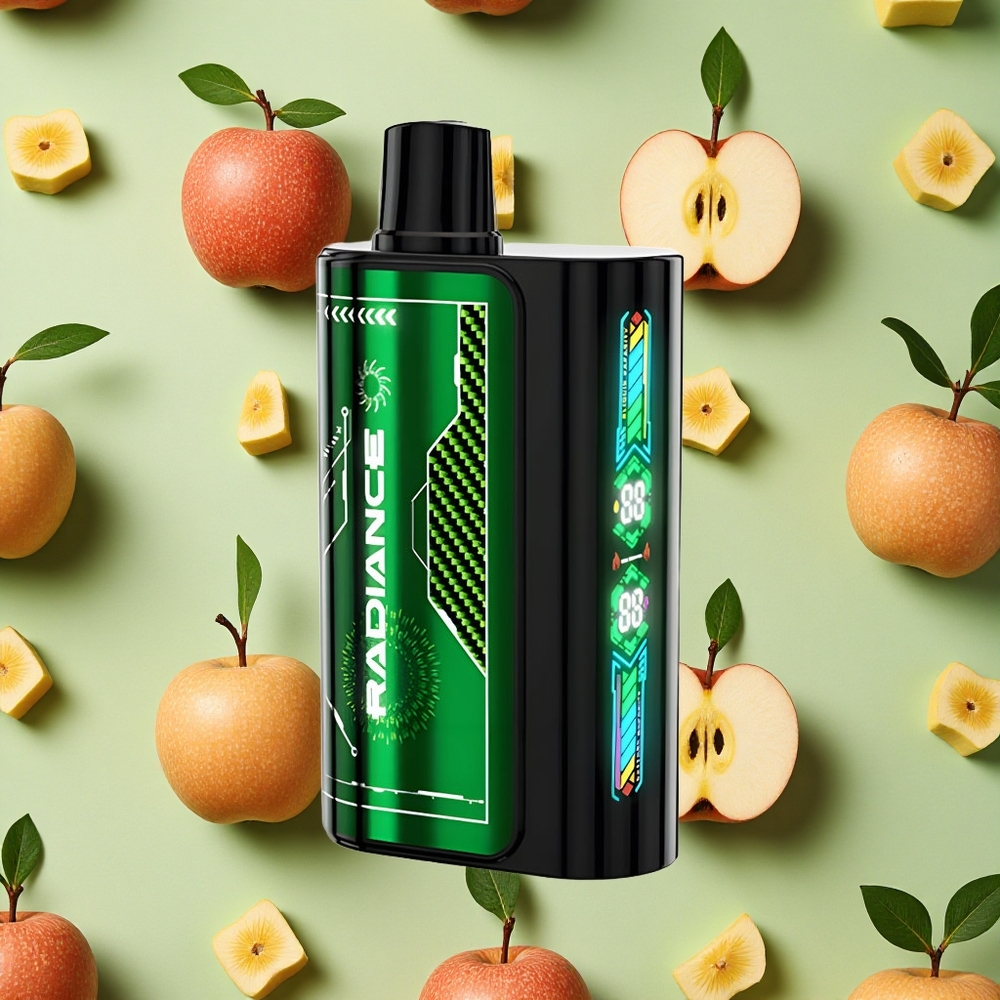 JNR Radiance 31000 Puffs 28ml E-líquido Maçã Dupla