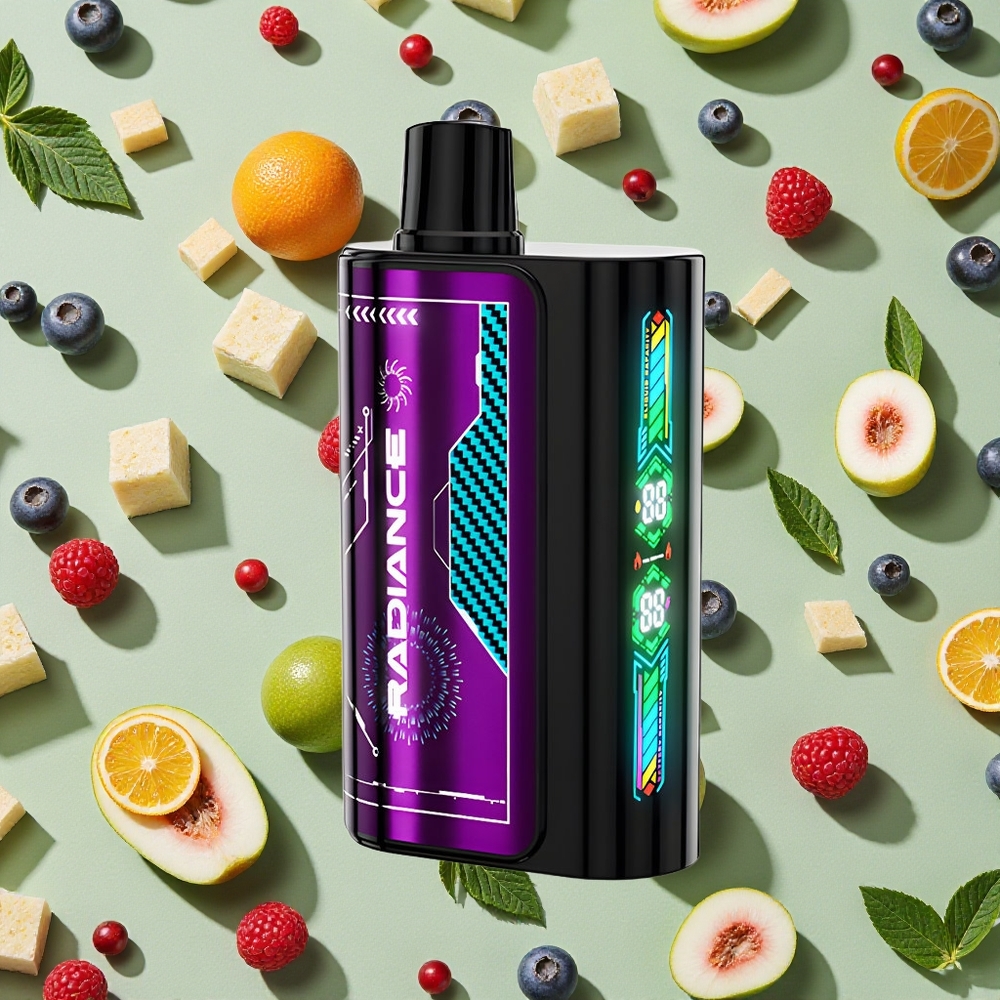 JNR Radiance 31000 Puffs 28ml E-líquido Mirtilo e Framboesa Azeda