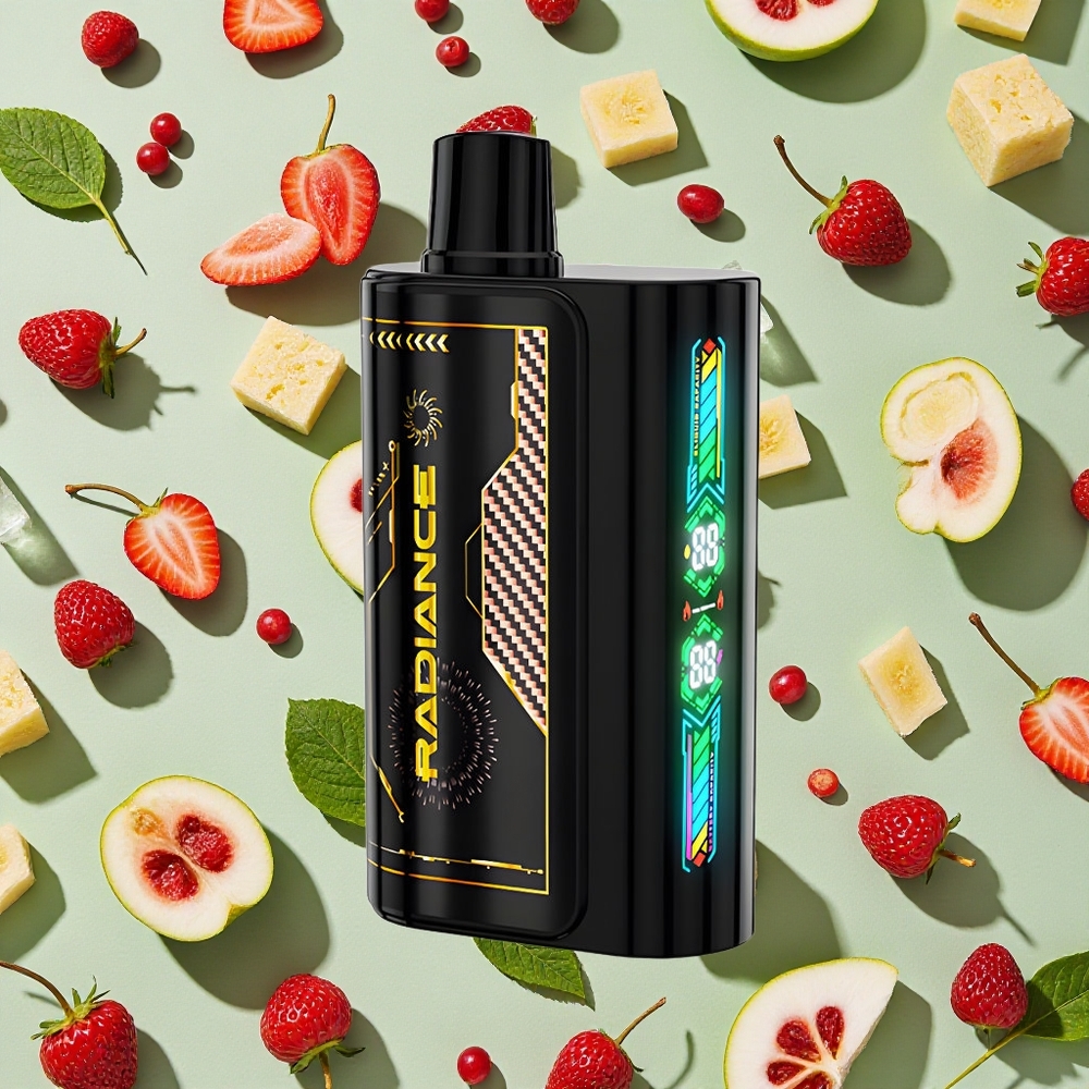JNR Radiance 31000 Puffs 28ml E-líquido Morango Framboesa Cereja Gelo