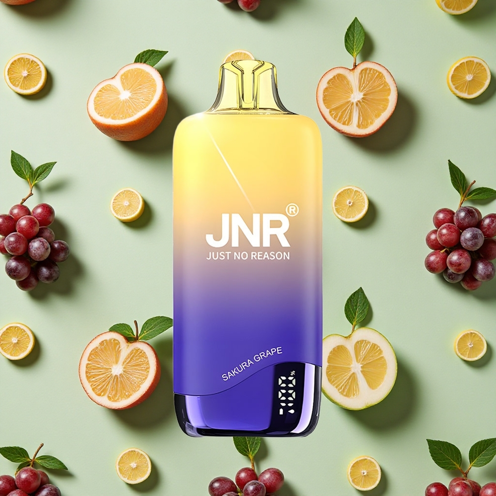 JNR Rainbow 10500 Puffs 18ml E-líquido Sakura Uva Vape descartável