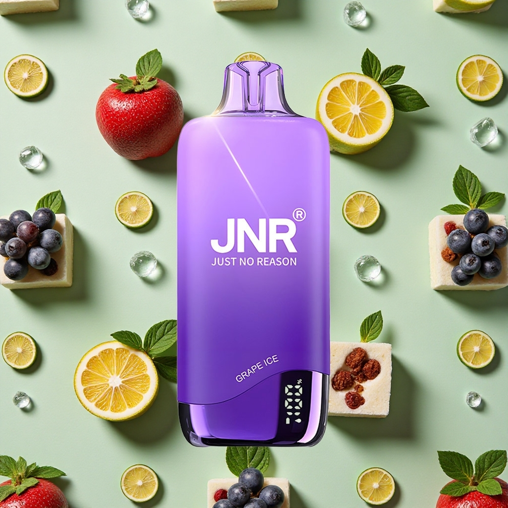 JNR Rainbow 10500 Puffs 18ml E-líquido Vape Uva Gelo