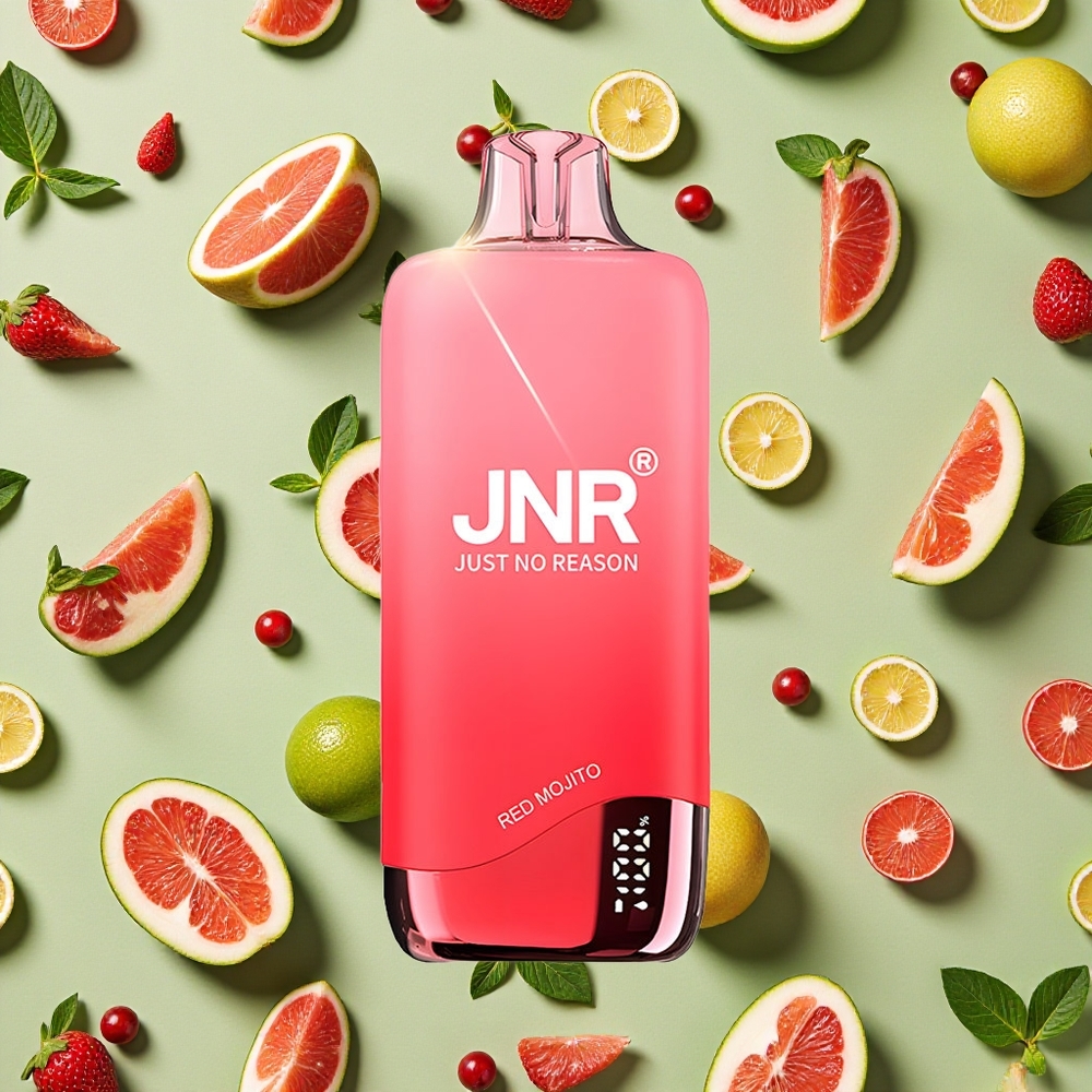JNR Rainbow 10500 Puffs 18ml E-líquido Vape descartável Mojito Vermelho