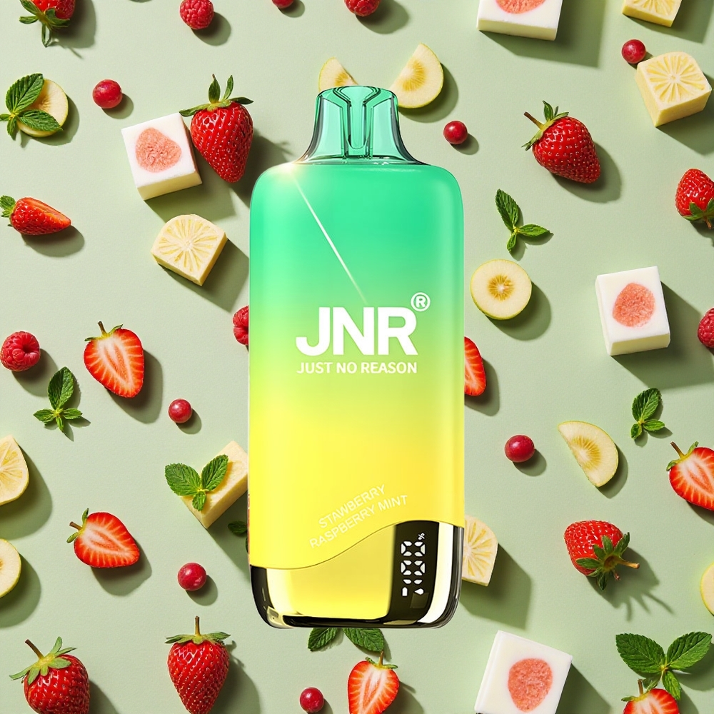 JNR Rainbow 10500 Puffs Morango Framboesa Menta