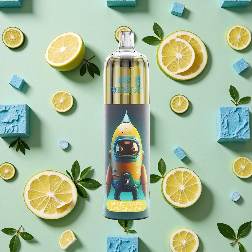 JNR Rocket-X 12400 Puffs 25ml E-líquido Azul Limonada de Framboesa