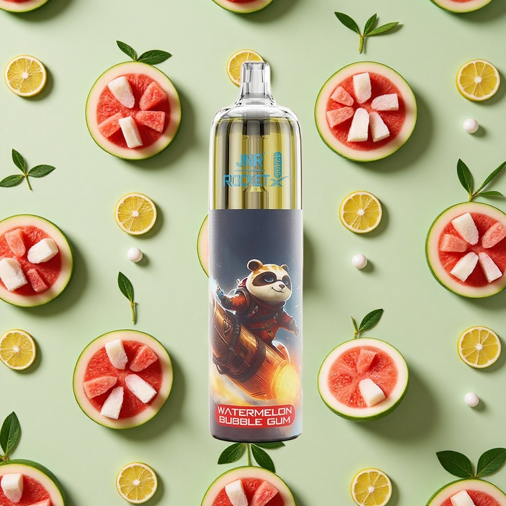 JNR Rocket-X 12400 Puffs 25ml E-líquido Melancia Chiclete Vape descartável
