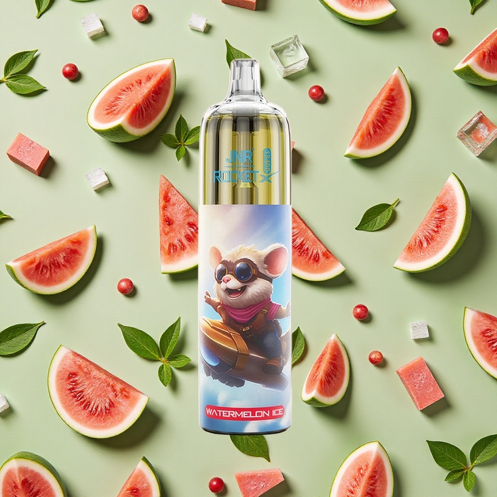 JNR Rocket-X 12400 Puffs 25ml E-líquido Melancia Gelada Vape Descartável
