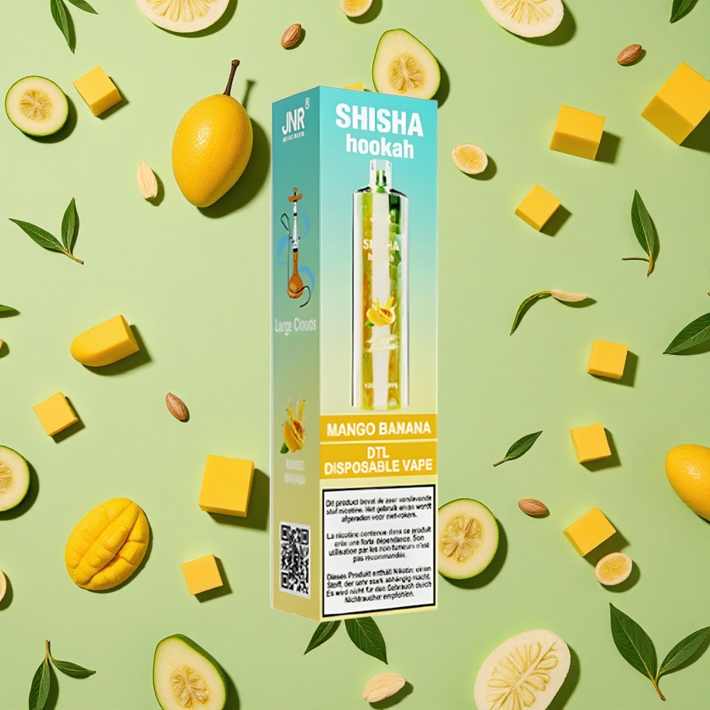 JNR Shisha Hookah 12000 Puffs Manga Banana