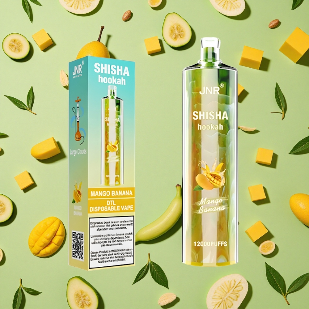 JNR Shisha Hookah 12000 Puffs Manga Banana