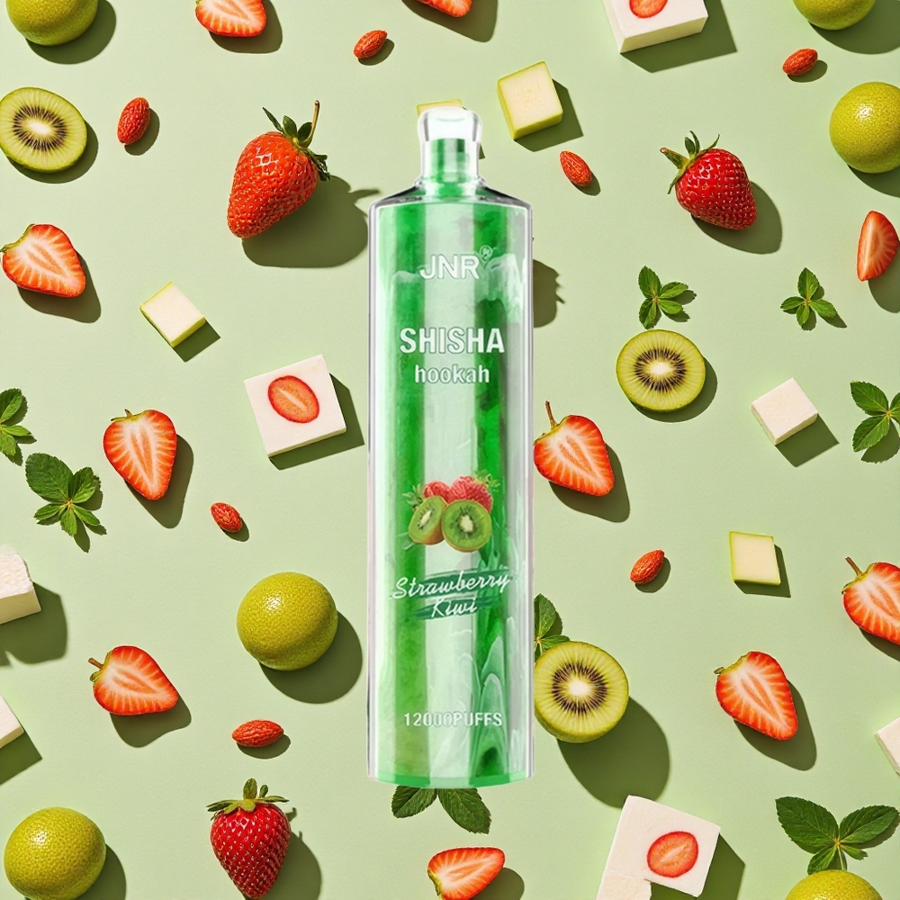 JNR Shisha Hookah 12000 Puffs Morango Kiwi