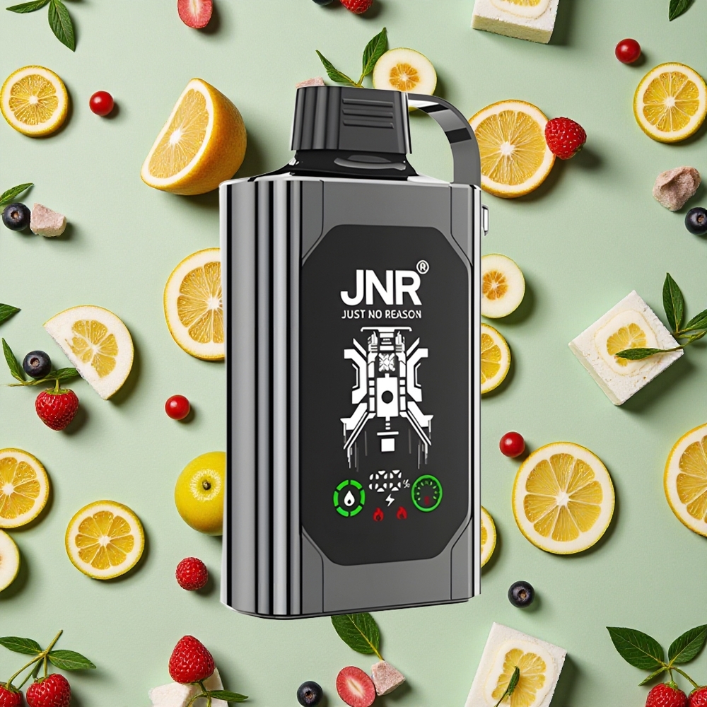 JNR Shisha Hookah Box 20500 Puffs + 25ml E-líquido Vape descartável Frutas Vermelhas Gelo
