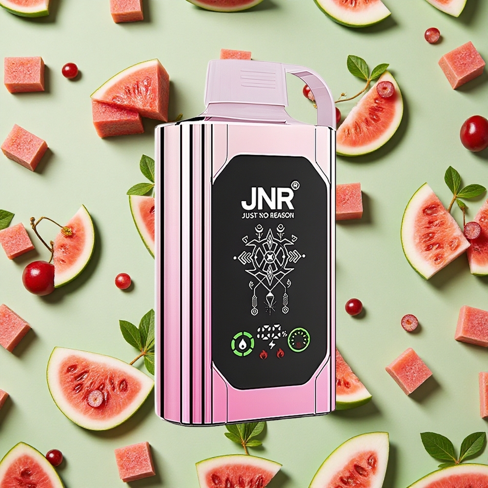 JNR Shisha Hookah Box 20500 Puffs 25ml E-líquido Cereja Melancia Freeze