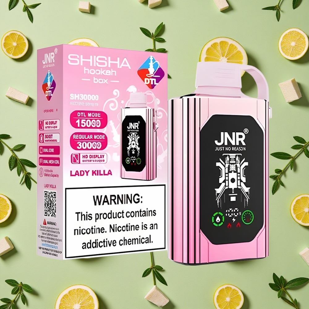 JNR Shisha Hookah Box 20500 Puffs Lady Killa 25ml E-líquido 025 Nicotina
