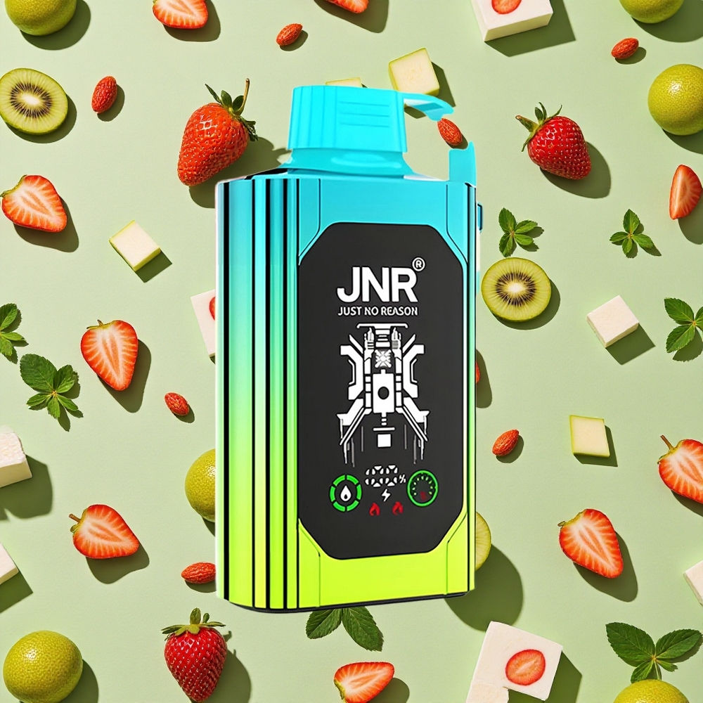 JNR Shisha Hookah Box 20500 Puffs Morango Kiwi