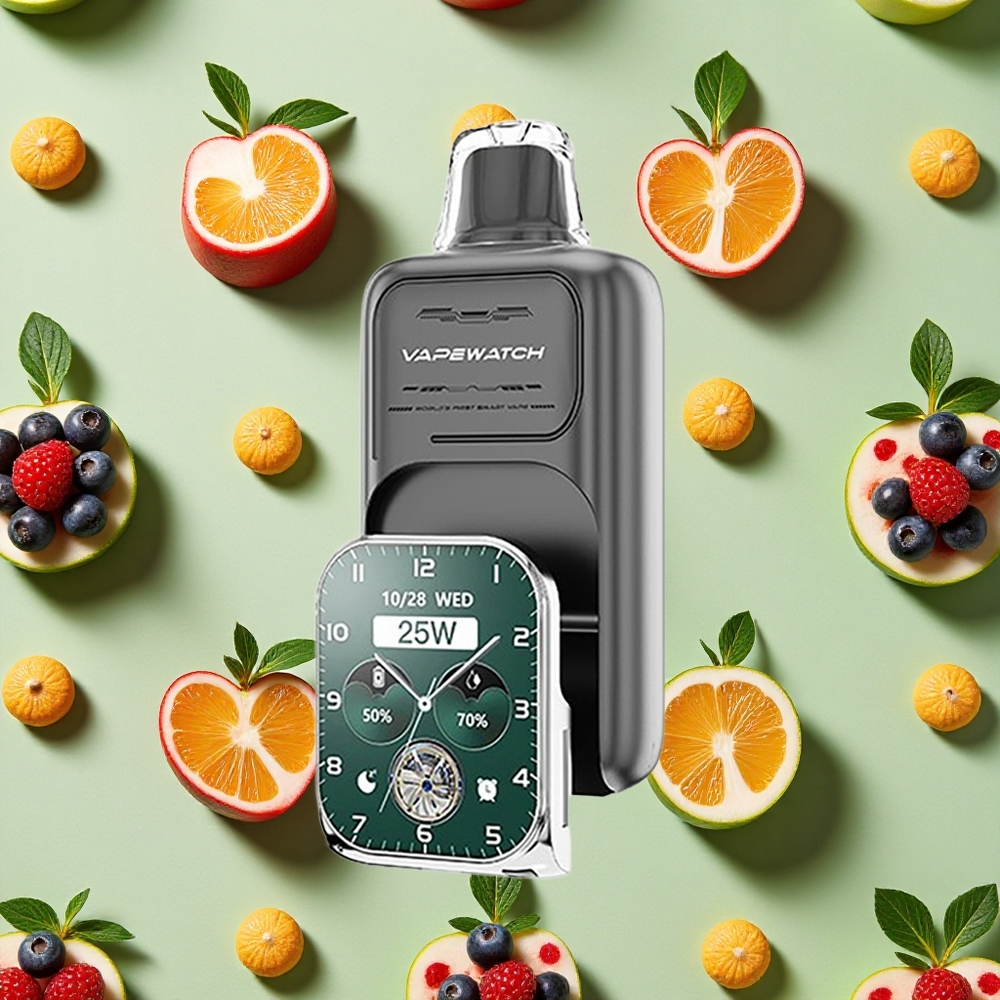 JNR VapeWatch 30000 Puffs 19ml E-líquido Frutas Vermelhas Triplas Vape descartável