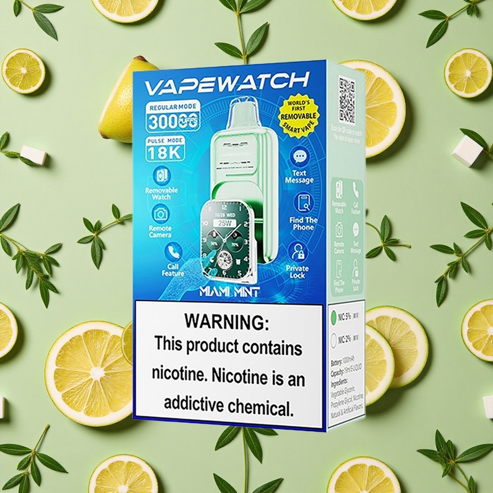 JNR VapeWatch 30000 Puffs 19ml E-líquido Miami Menta