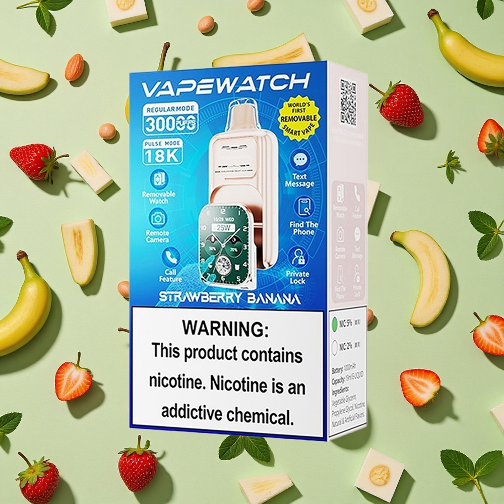 JNR VapeWatch 30000 Puffs 19ml E-líquido Morango Banana